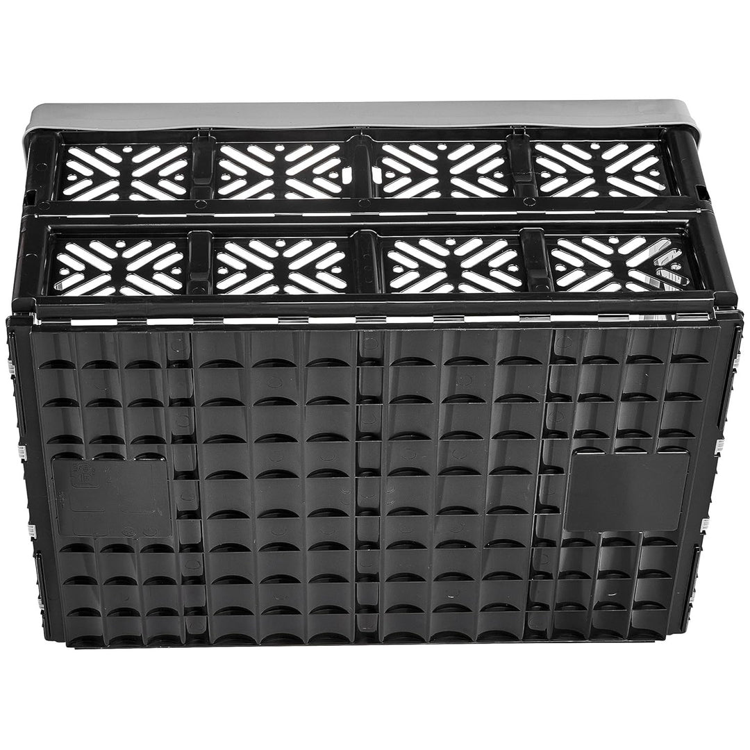 Cesta plegable de plástico Keeeper, 32L, gris-negro