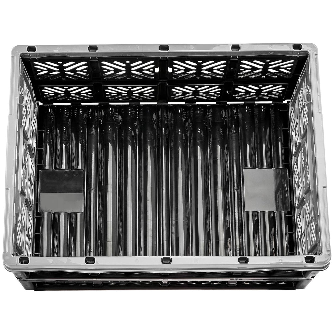 Cesta plegable de plástico Keeeper, 32L, gris-negro