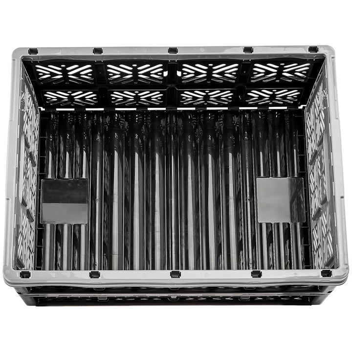 Cesta plegable de plástico Keeeper, 32L, gris-negro