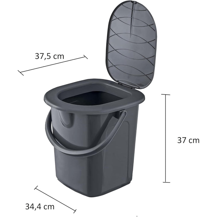 Sanitário de Caminhada BranQ, 22L, Reciclado, Antracite, 1306b