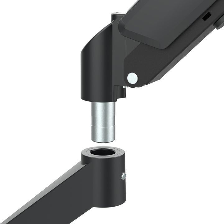 Soporte para 2 monitores Maclean, resorte de gas, 17"-32", 2-10kg, negro, MC-134