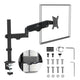 Soporte de monitor Maclean, resorte de gas, 17"-32", 2-10kg, negro, MC-135