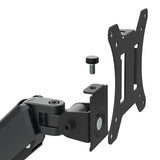 Soporte para 3 monitores Maclean, resorte de gas, 17"-27", 2-8kg, negro, MC-137