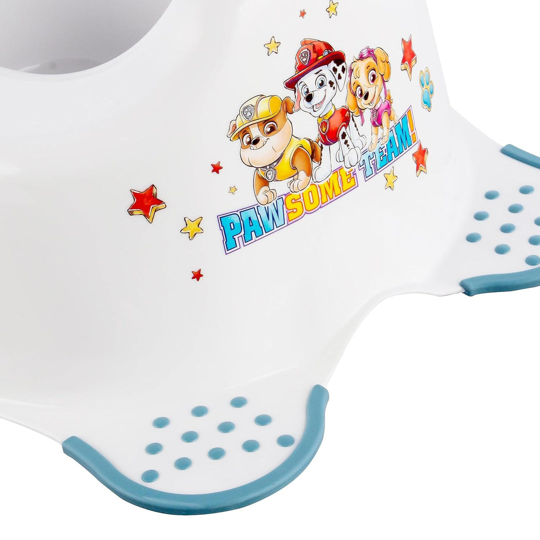 Tapa antideslizante para inodoro Psi Patrol - Paw Patrol+ Plataforma antideslizante Psi Patrol, Max 120kg, dos etapas+ Orinal antideslizante Psi Patrol, Max 15kg
