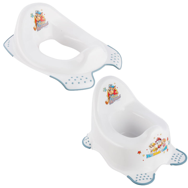 Tapa antideslizante para inodoro Psi Patrol - Paw Patrol+ Orinal antideslizante Psi Patrol, Blanco, Máx. 15 kg