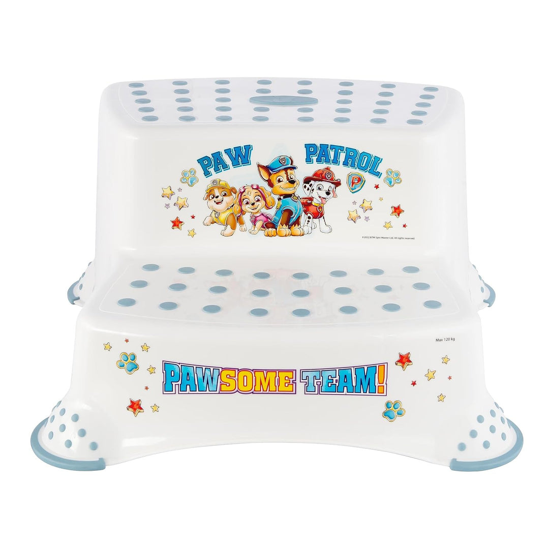 Tapa antideslizante para inodoro Psi Patrol - Paw Patrol+ Plataforma antideslizante Psi Patrol, Blanca, Max 120kg