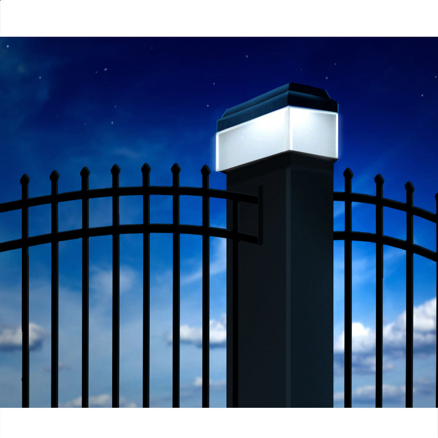 Poste de iluminação LED solar GreenBlue GB126, 60x60 mm, cobertura superior, pacote de 4