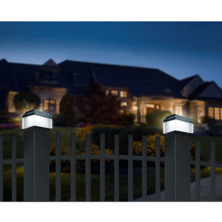 GreenBlue GB128 Solar LED luz del poste, 100x100mm, sobre dosel, 4 piezas