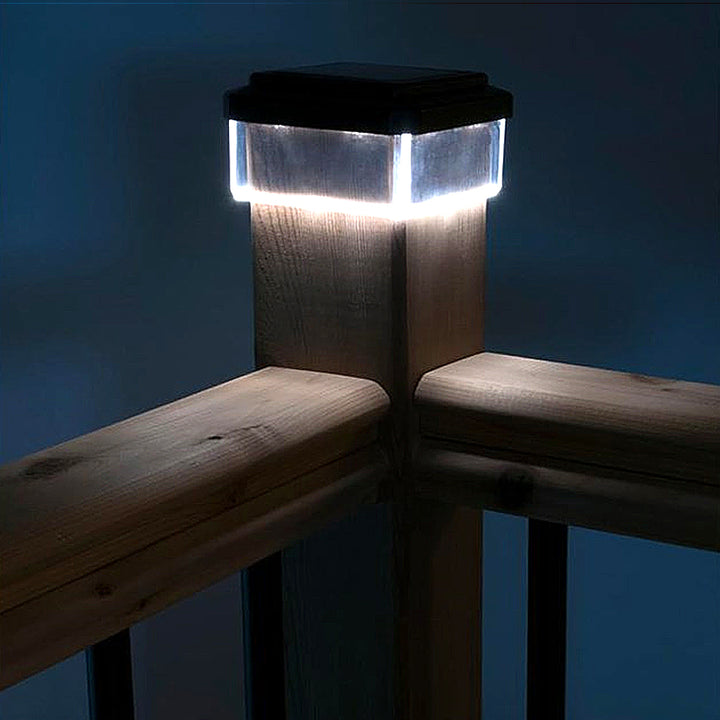 GreenBlue GB128 Solar LED luz del poste, 100x100mm, sobre dosel, 4 piezas