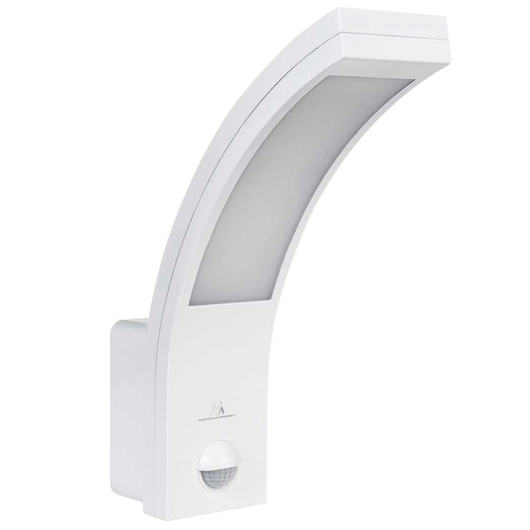 Luz de sensor de movimento LED Maclean, sensor de movimento PIR, branca, 10 W, IP54, 750 lm, branco neutro (4000 K) MCE244 W