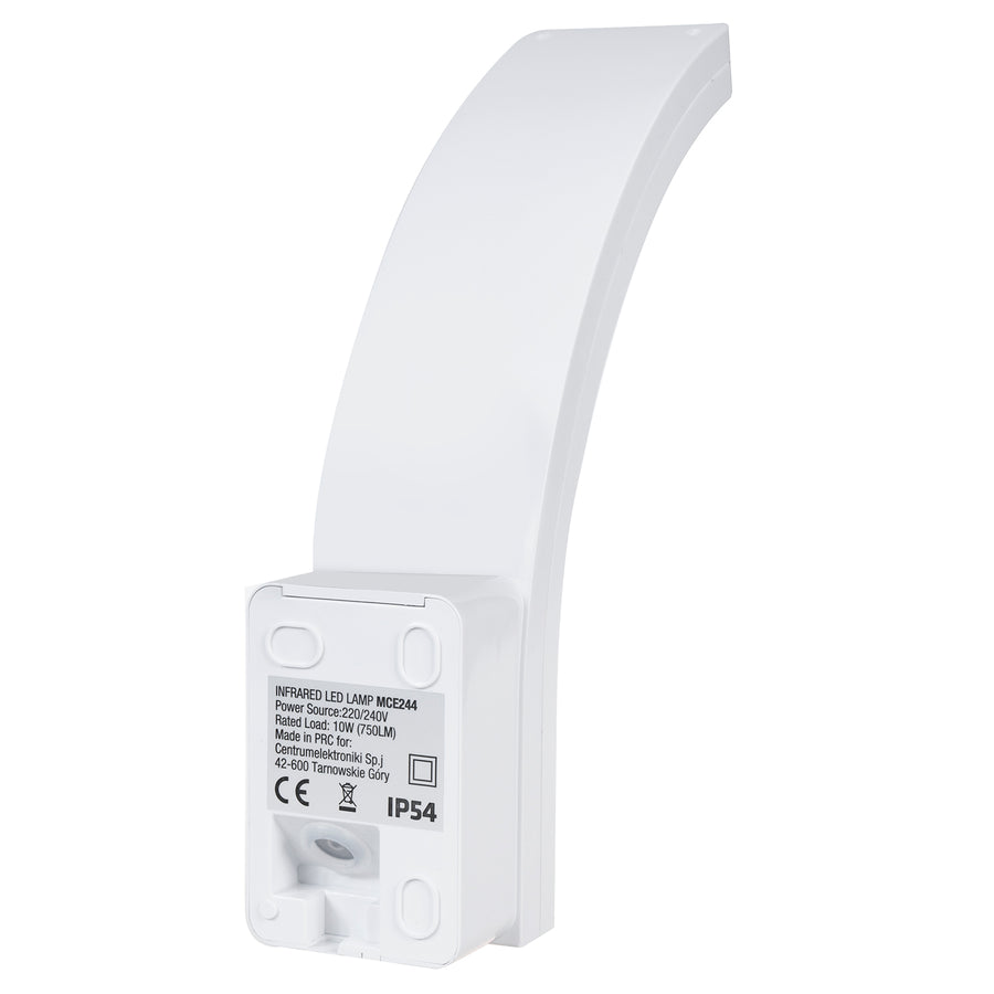 Luz de sensor de movimento LED Maclean, sensor de movimento PIR, branca, 10 W, IP54, 750 lm, branco neutro (4000 K) MCE244 W