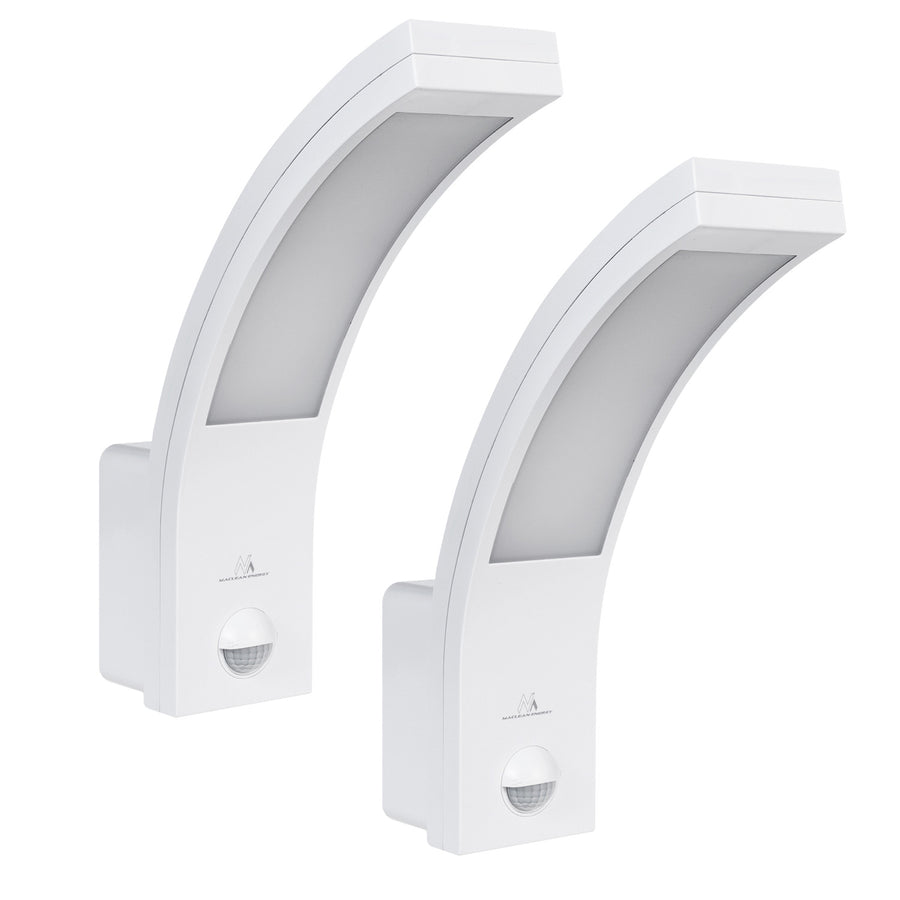 Luz de sensor de movimento LED Maclean, sensor de movimento PIR, branca, 10 W, IP54, 750 lm, branco neutro (4000 K) MCE244 W