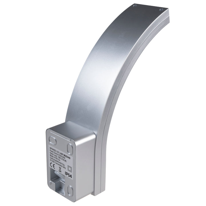 Luz LED com sensor de movimento Maclean, sensor de movimento PIR, prateado, 10 W, IP54, 750 lm, branco neutro (4000 K) MCE244 S, pacote de 2