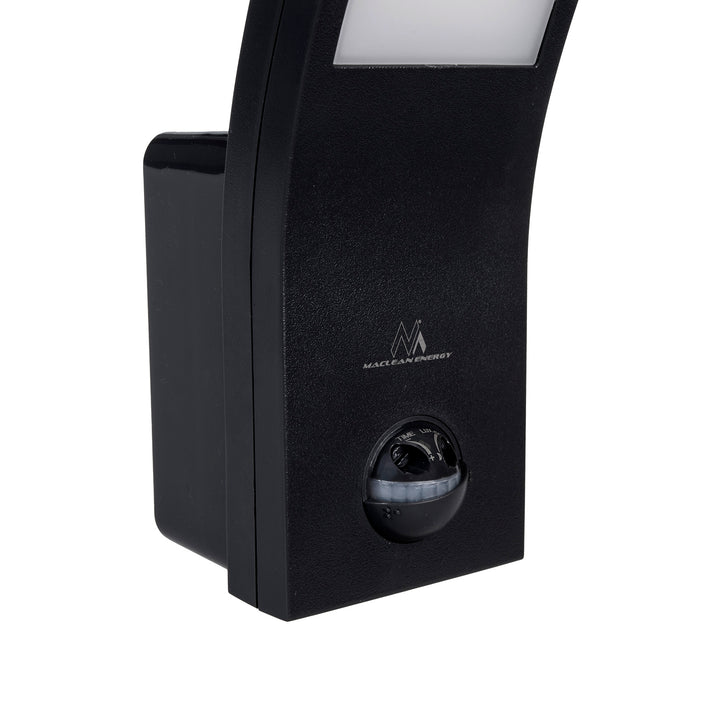 Lâmpada LED com detetor de movimento Maclean, sensor PIR, preta, 10 W, IP54, 750 lm, branco neutro (4000 K) MCE244 B, pacote de 2