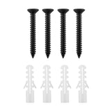 Maclean MC-489 Juego de 4 soportes de pared, para neumáticos, ruedas, escalera, bicicleta, acero, carga máx. 22kg/soporte