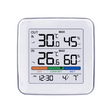 Estación meteorológica inalámbrica GreenBlue, temperatura + humedad IN/OUT, reloj + alarma + fecha, selección °C / °F, alcance hasta 60 m, GB169