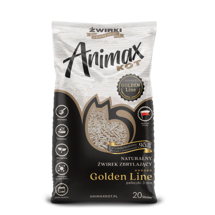 Lecho sanitario, Animax Golden line 3mm, rodillos pequeños, bolsa 20L