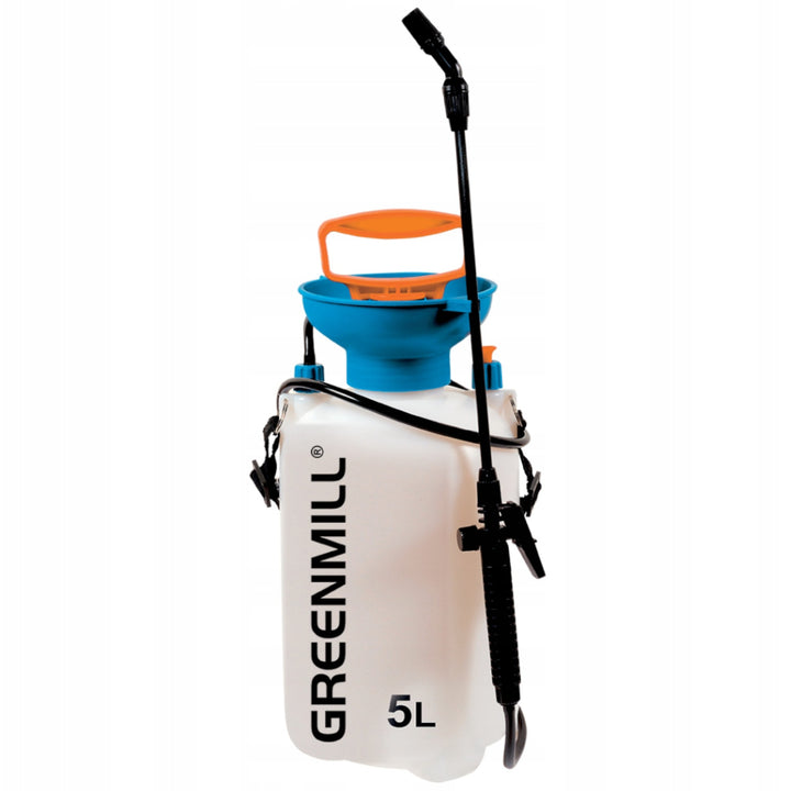 Pulverizador pressurizado multifunções Greenmill GB950, capacidade de 5 litros