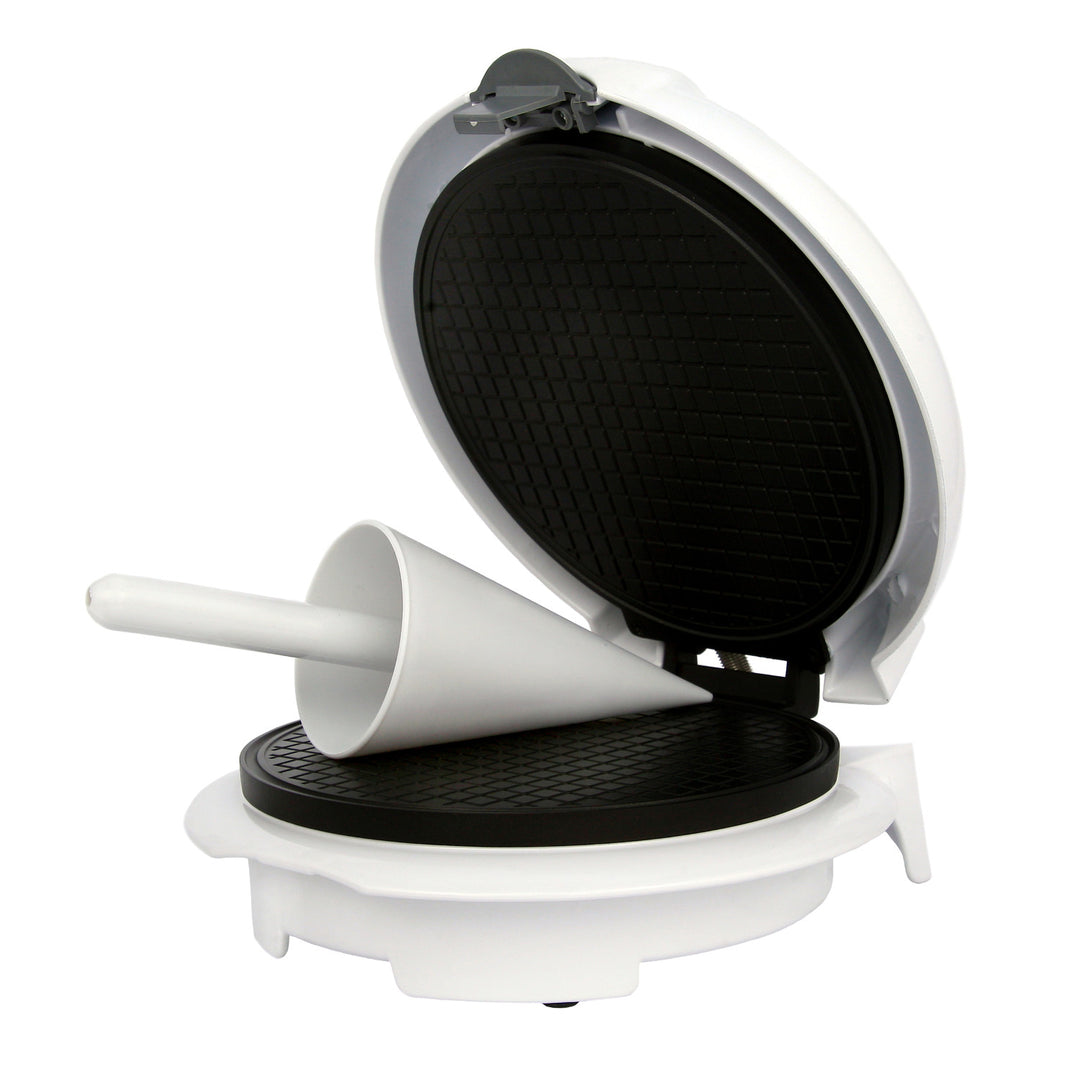 Máquina de wafers Adler, temperatura continuamente ajustável, 1500 W, branca, AD 3038