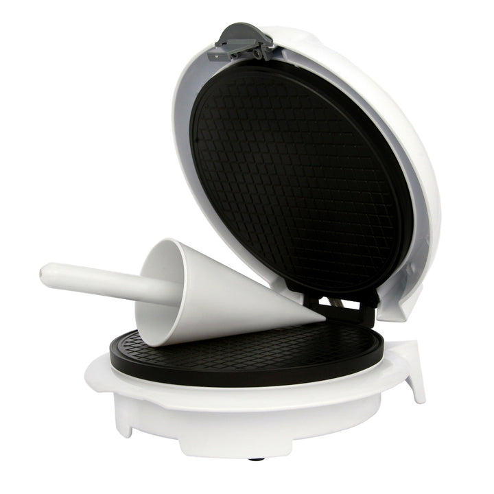 Máquina de wafers Adler, temperatura continuamente ajustável, 1500 W, branca, AD 3038
