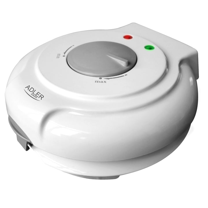 Máquina de wafers Adler, temperatura continuamente ajustável, 1500 W, branca, AD 3038