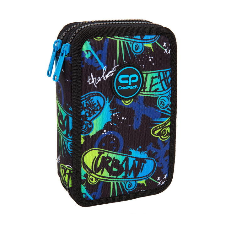 CoolPack Jumper 2 Skate Night estuche escolar doble con accesorios F066930