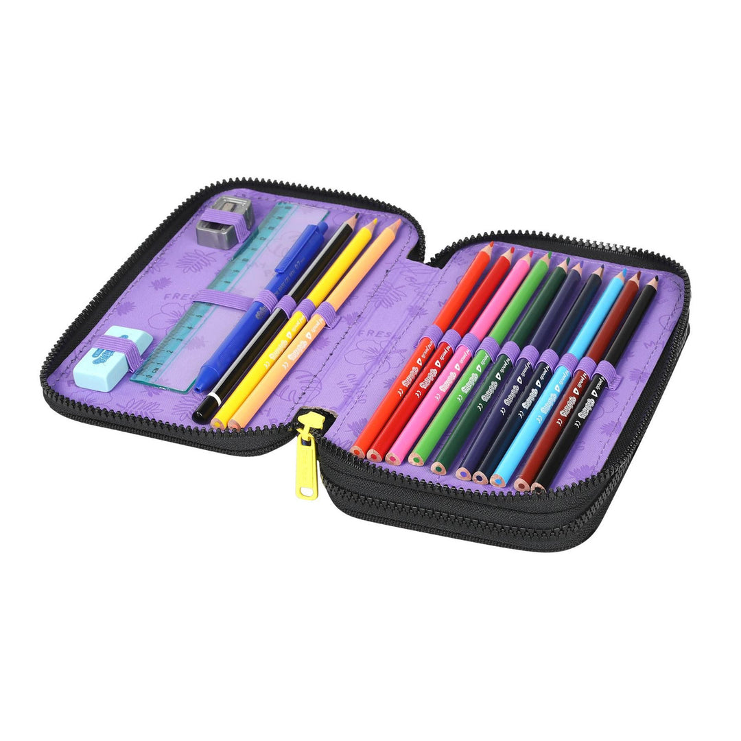 Estuche Coolpack, dos compartimentos, con accesorios, Stitch, Jumper 2
