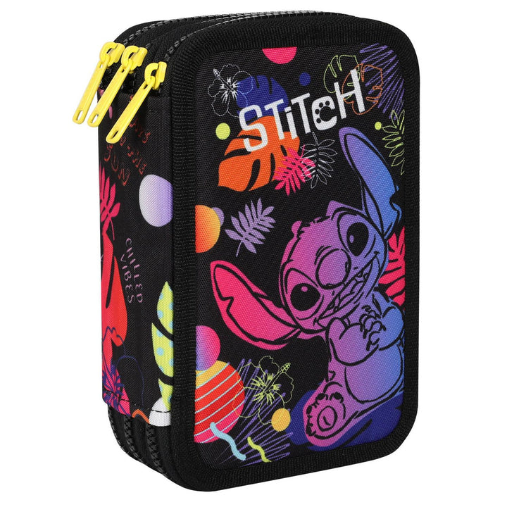 Estuche CoolPack de tres compartimentos con accesorios JUMPER 3 STITCH
