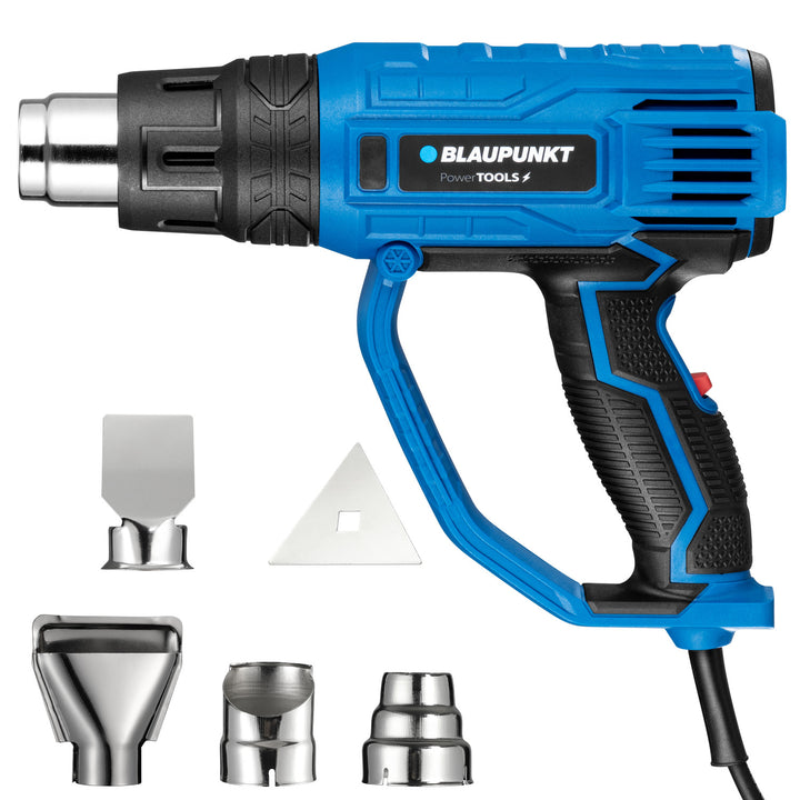 Pistola de ar quente Blaupunkt, 2000 W, controlo de sopro, alcance de 350-600 °C, HG2010