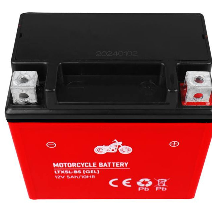 Batería de gel Lamex, moto, 12V, 5Ah, LTX5L-BS