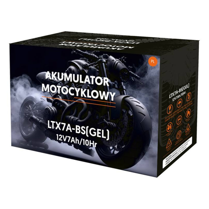 Batería de gel Lamex, moto, 12V, 7Ah, LTX7A-BS
