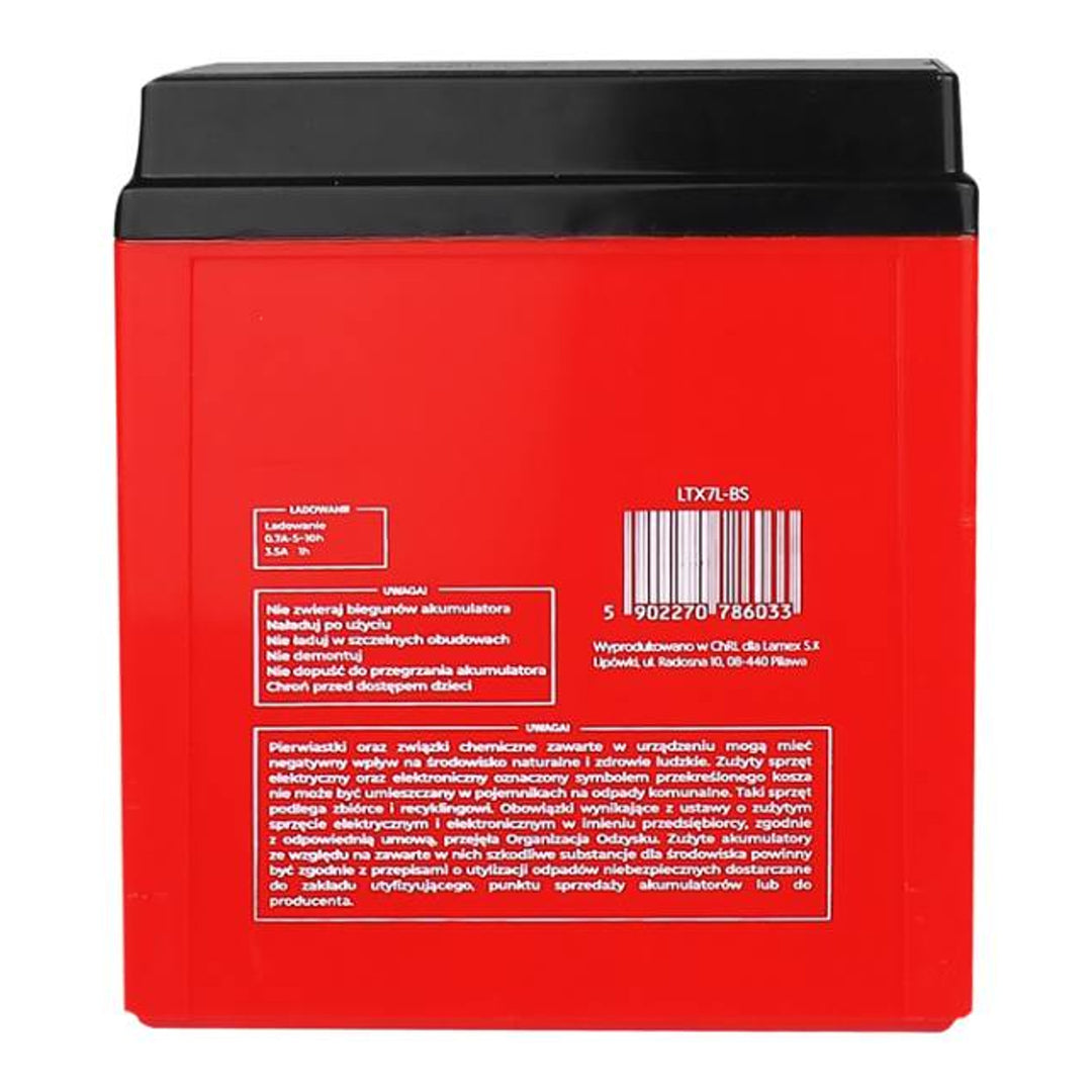Batería de gel Lamex, Moto, 12V, 7Ah, LTX7L-BS