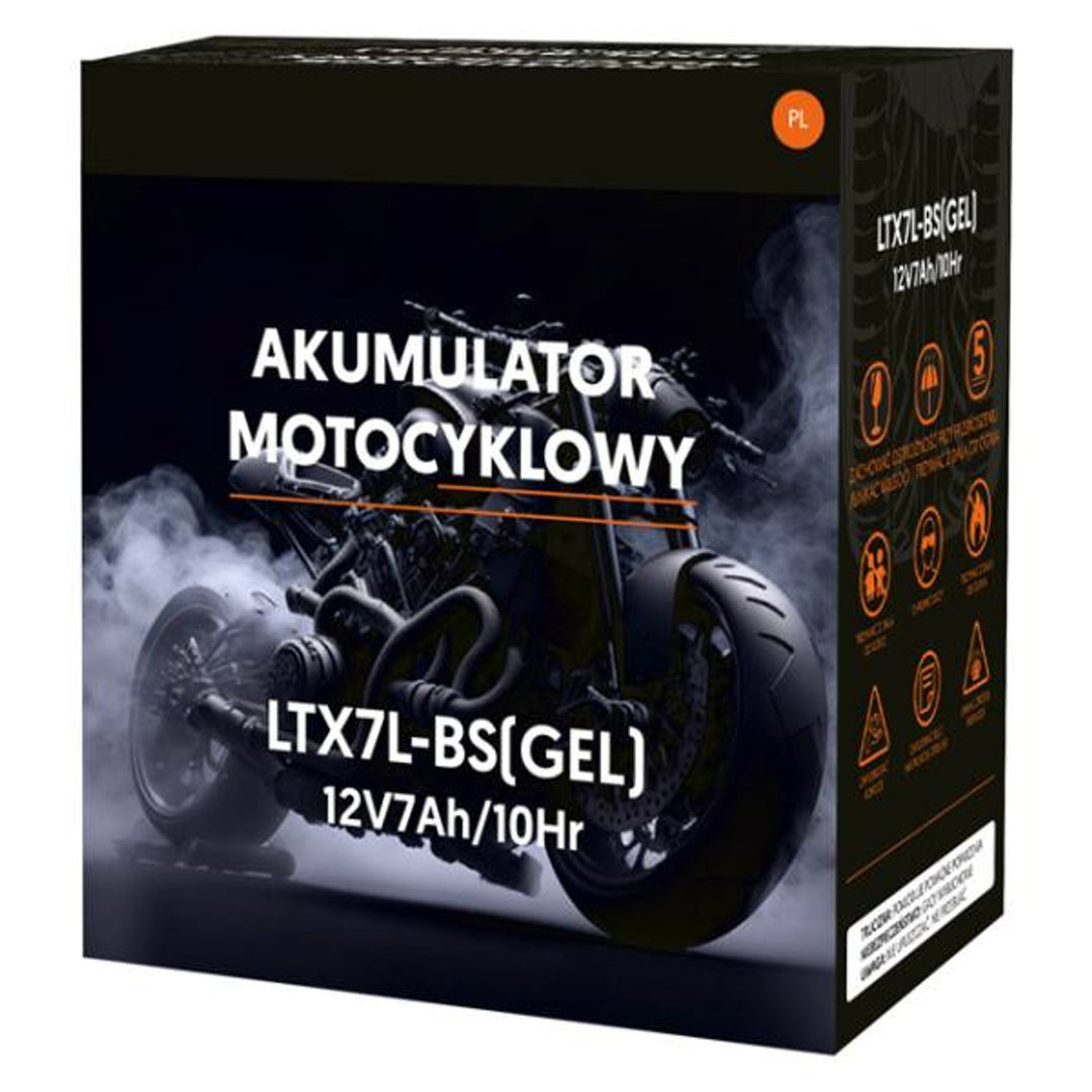Batería de gel Lamex, Moto, 12V, 7Ah, LTX7L-BS