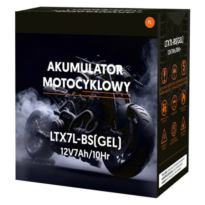 Batería de gel Lamex, Moto, 12V, 7Ah, LTX7L-BS