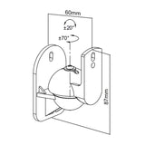 Suporte para altifalante Maclean, para colunas, 3,5 kg, MC-526, 4 peças