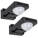 Detetor de movimento PIR Maclean, infravermelhos, IP65, máx. 2000 W, preto, MCE243 B, 2 unid.