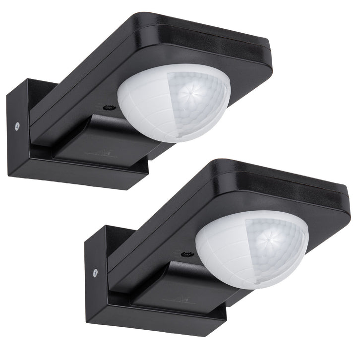 Detetor de movimento PIR Maclean, infravermelhos, IP65, máx. 2000 W, preto, MCE243 B, 2 unid.