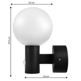 Luz LED com sensor de movimento Maclean, sensor de movimento PIR, preta, 15 W, IP65, 1600 lm, branco neutro (4000 K) MCE515 B, pacote de 2