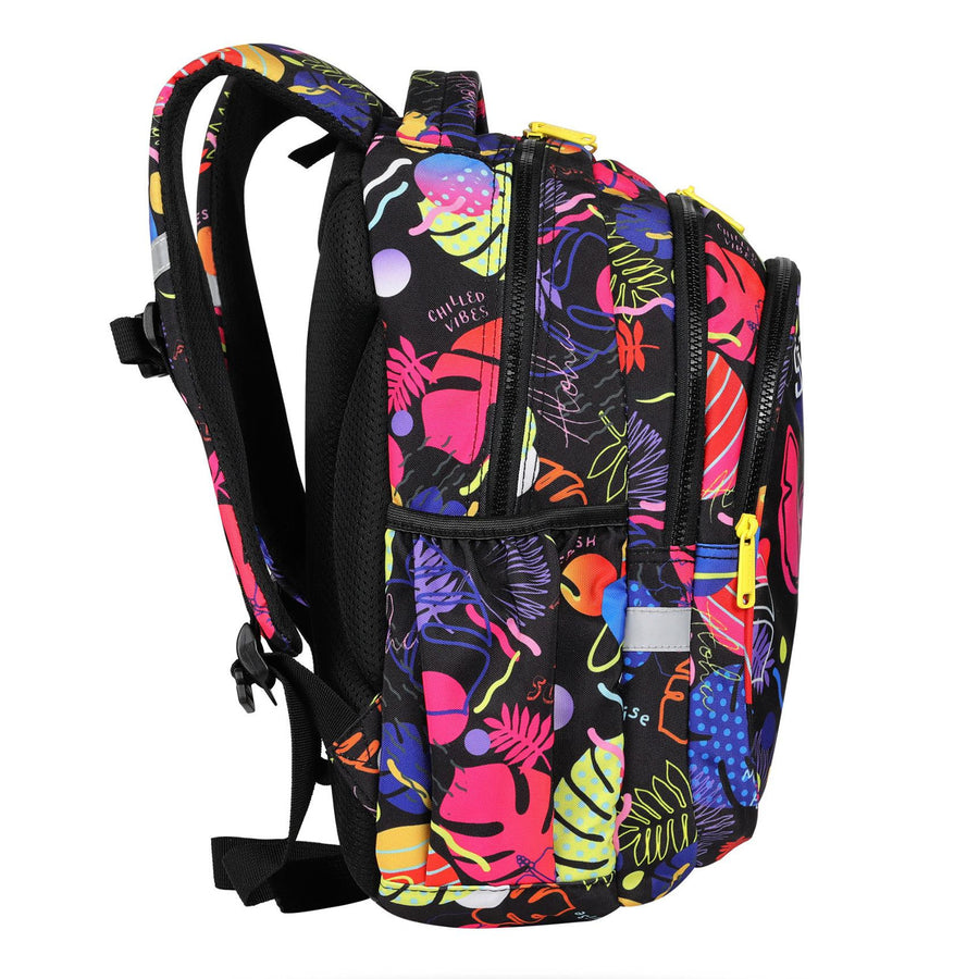 Mochila escolar preta Coolpack Jerry DISNEY STITCH 19L + estojo CoolPack de três compartimentos com acessórios JUMPER 3 STITCH