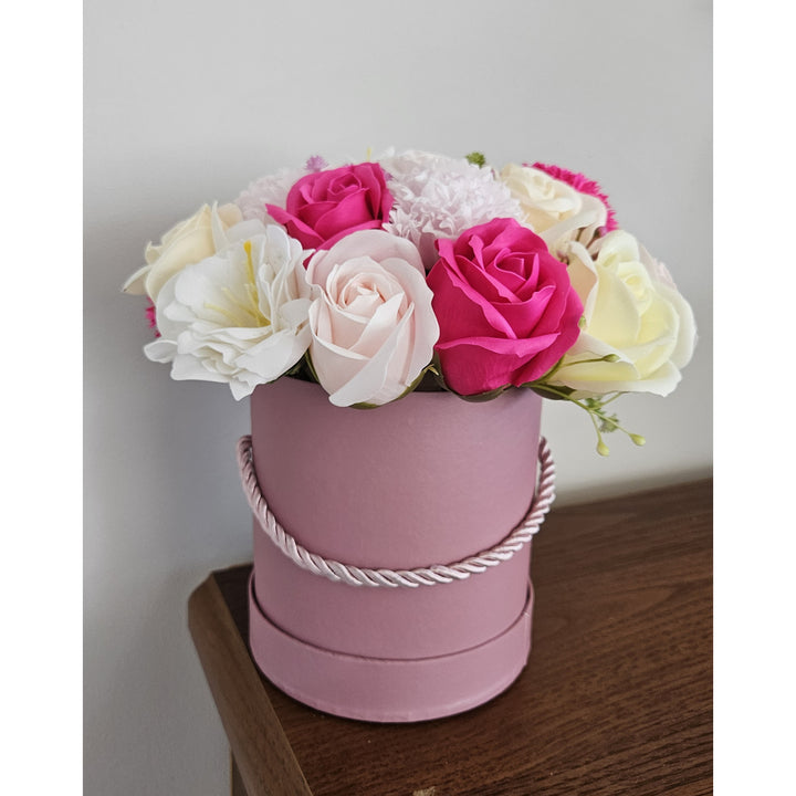 Jardinera con flores de jabón - regalo rosas de jabón, Damich