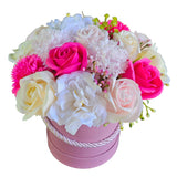 Vaso com flores de sabão - rosas de sabão presente, Damich