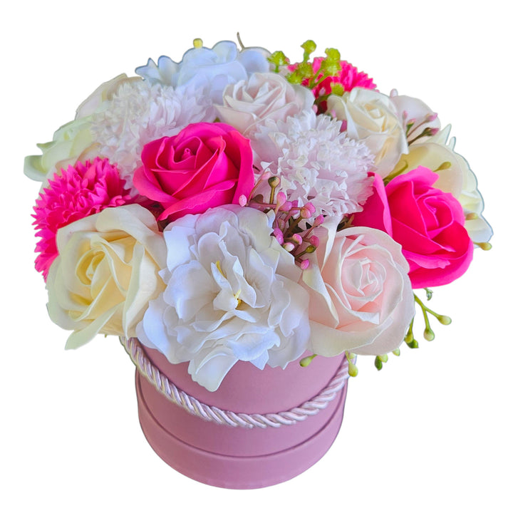 Jardinera con flores de jabón - regalo rosas de jabón, Damich