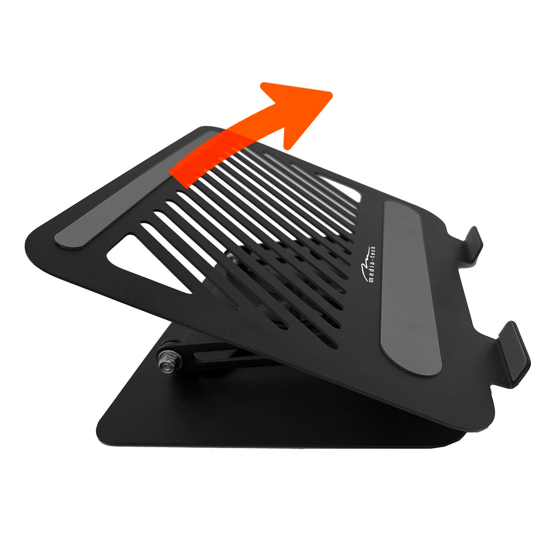 Suporte giratório ergonómico ajustável para portátil Media-Tech MT2662 para portáteis de 10 a 17 polegadas