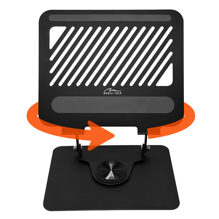 Suporte giratório ergonómico ajustável para portátil Media-Tech MT2662 para portáteis de 10 a 17 polegadas