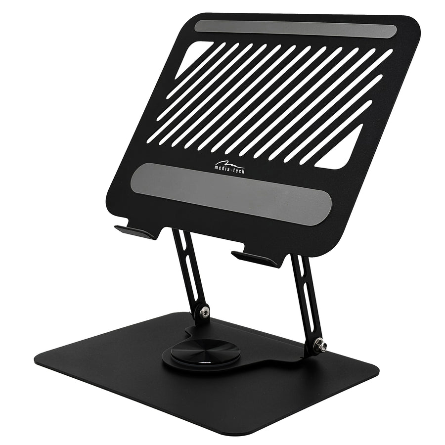 Suporte giratório ergonómico ajustável para portátil Media-Tech MT2662 para portáteis de 10 a 17 polegadas