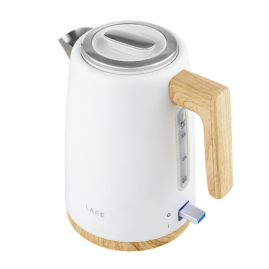 Lafe Scandi Hervidor eléctrico, 2200W, capacidad 1,7l, blanco