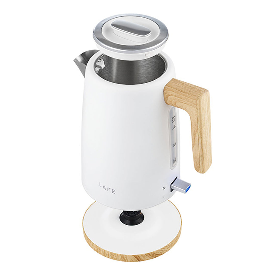 Lafe Scandi Hervidor eléctrico, 2200W, capacidad 1,7l, blanco