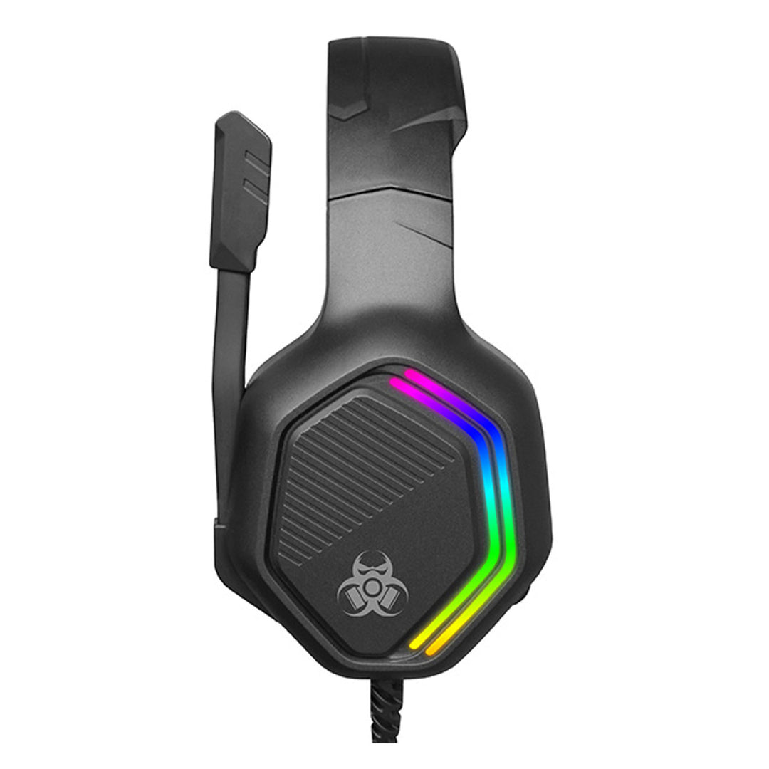 Tracer Auriculares para juegos, retroiluminación RGB, micrófono plegable, Gamezone GZ X3
