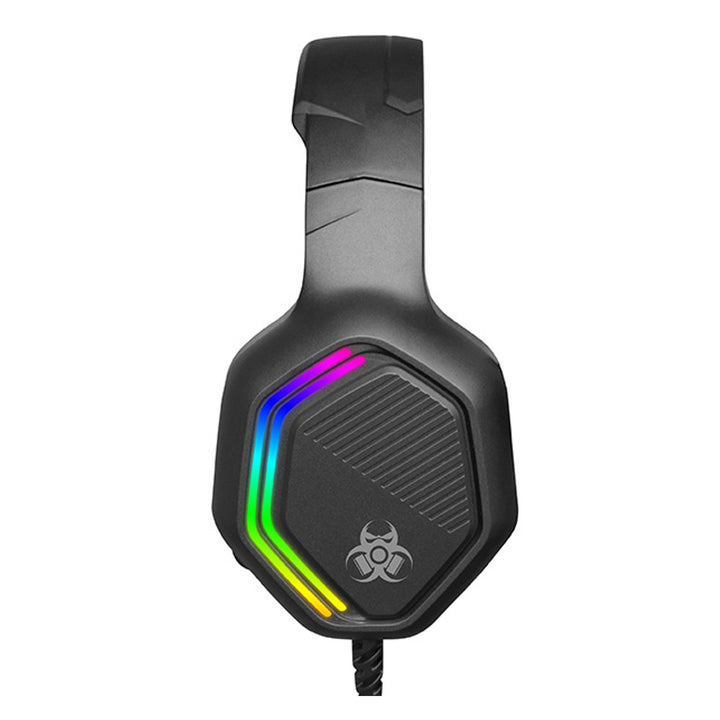 Tracer Auriculares para juegos, retroiluminación RGB, micrófono plegable, Gamezone GZ X3
