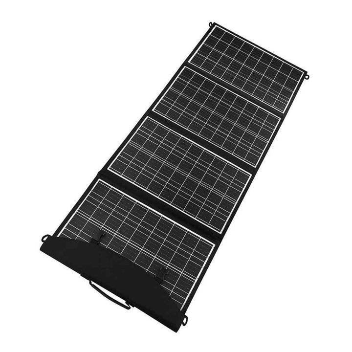 Panel solar, cargador, 60W, 2 puertos USB, negro y naranja, A06